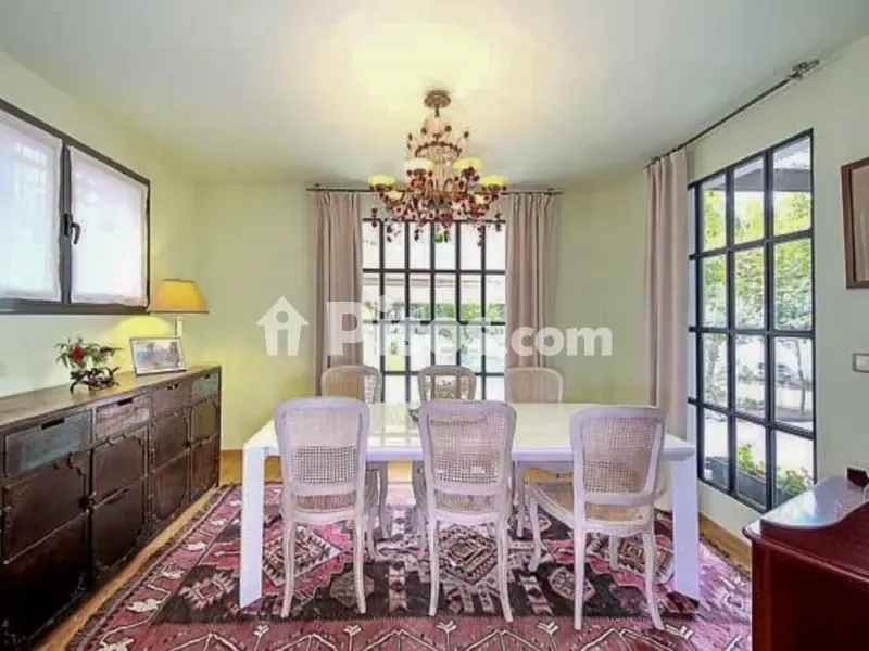 Dining Room - Chalet with Pool in El Fargue, Granada