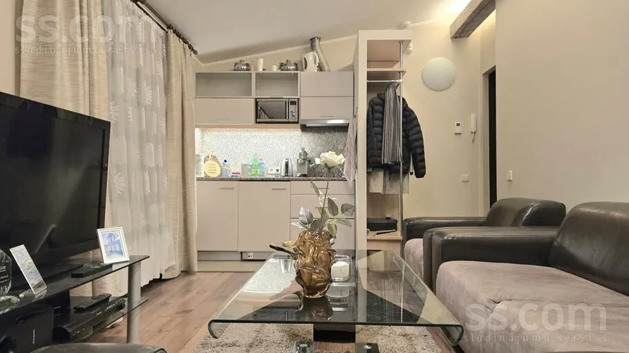Séjour - Light Penthouse with Home Cinema in Riga Centre