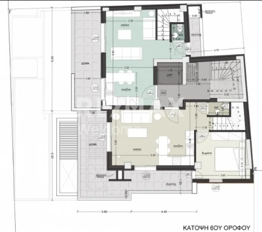 Plan - Luxury Penthouse with Western View in Thessaloniki