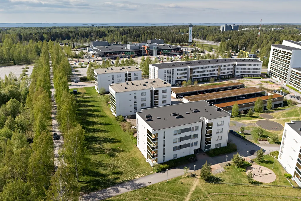Õhuvaade - Modern Flat with Balcony in Linnanmaa, Oulu