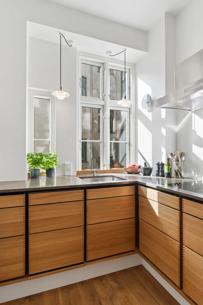 Köök - Apartment with Historic Charm in Copenhagen N
