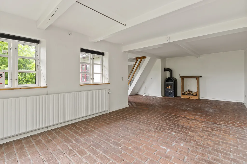 Soggiorno - Villa with Fireplace in Uldal, Vojens