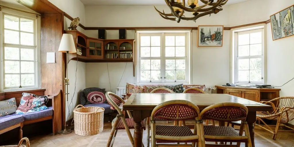 Salle à manger - Villa Historique avec Vue Mer à La Panne