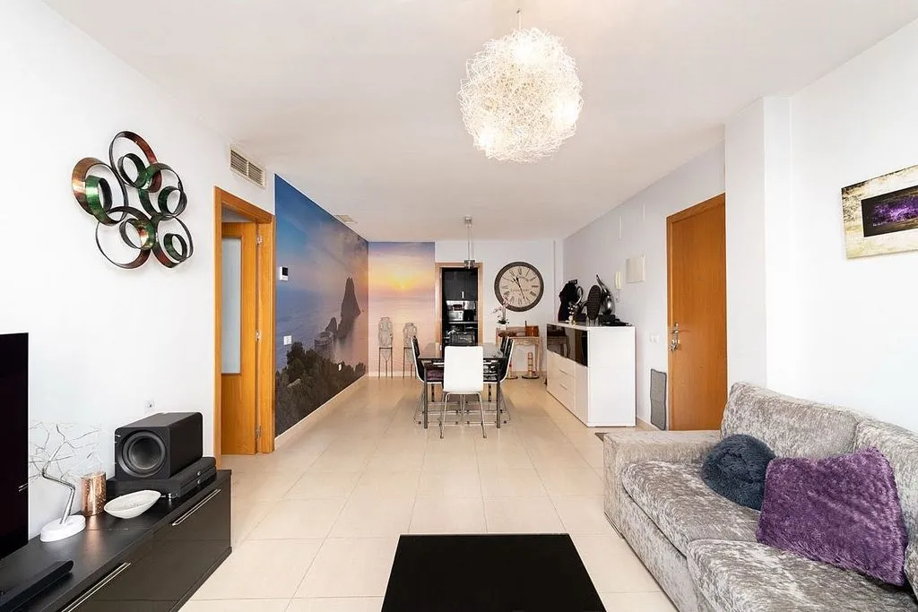 Séjour - Apartment with Balcony in Santa Eulalia Centre