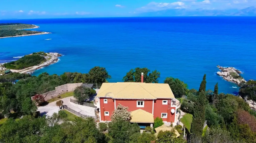 Õhuvaade - Beachfront Villa with Private Beach in Corfu