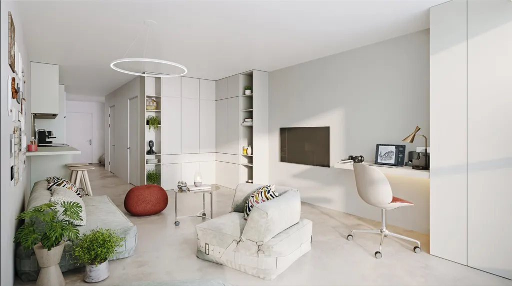 Soggiorno - Studio Apartment with Energy Label A++ in IJburg