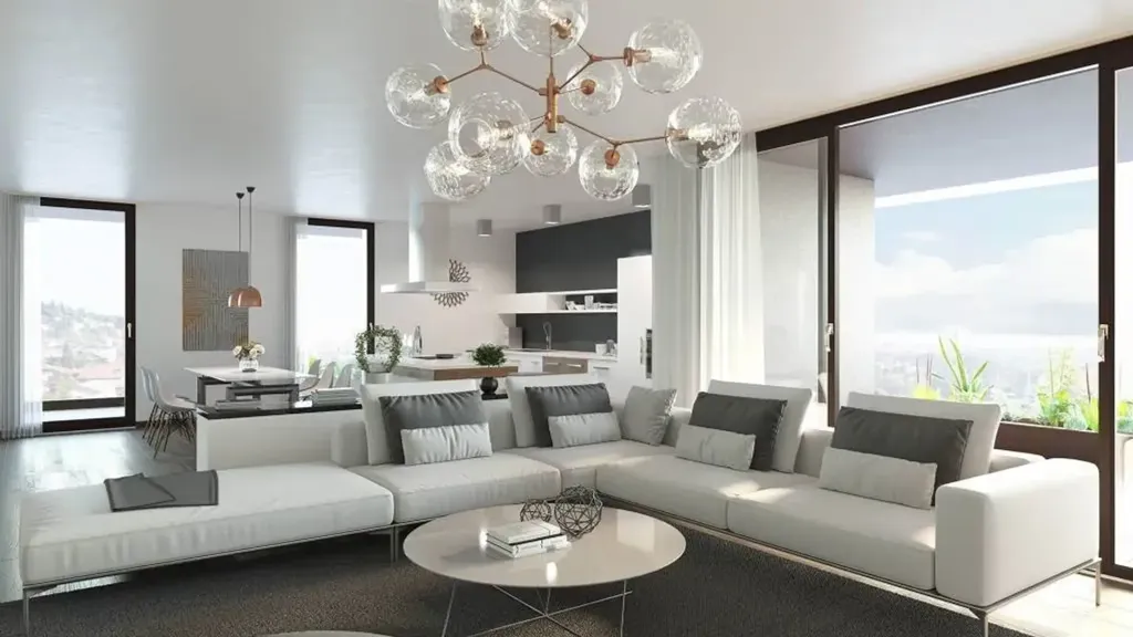 Séjour - Apartment with Garage in Verona