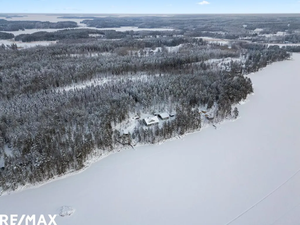 Vista aerea - Geothermal House with Private Beach in Taipalsaari