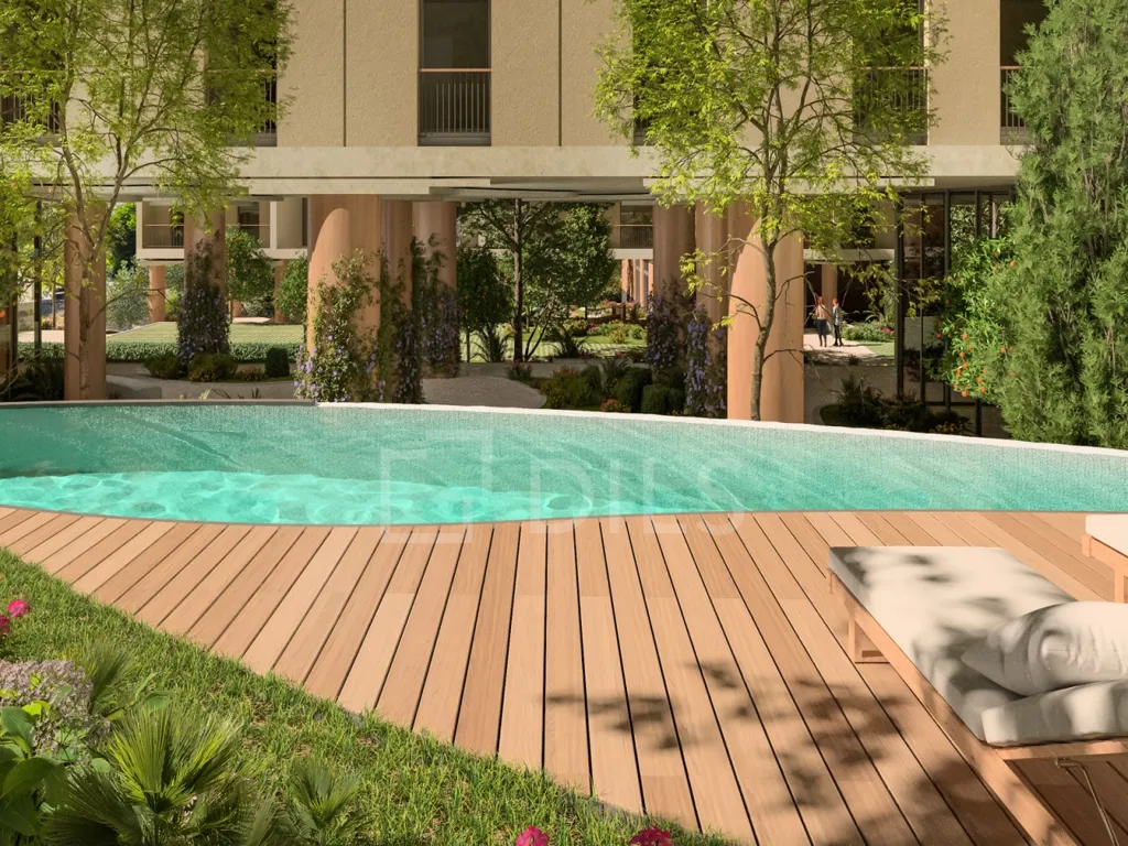 Piscina - Luxury 3-Bedroom Flat with Balcony in Carnaxide