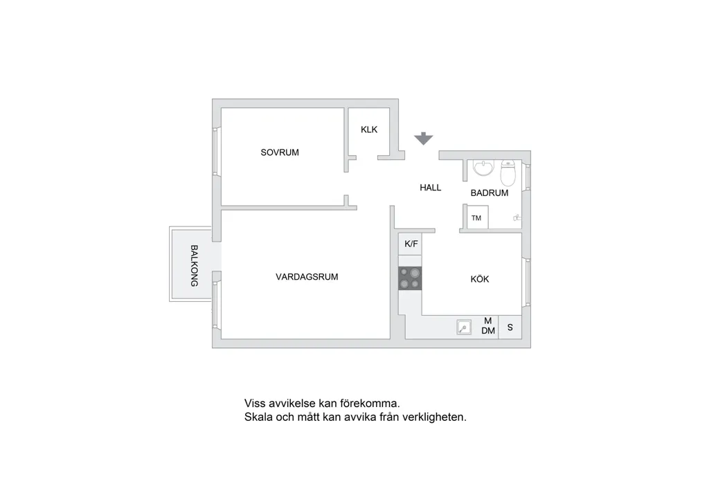 Plaan - Charming 2-Bedroom with Balcony in Årsta