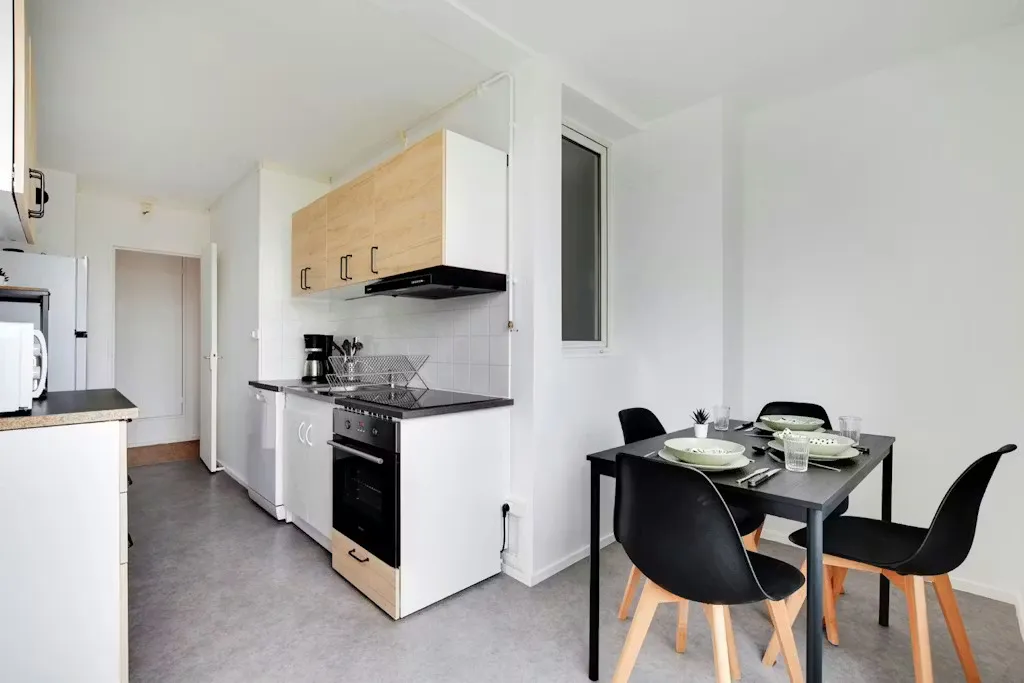 Cuisine - Appartement Meublé avec Internet à Le Kremlin-Bicêtre