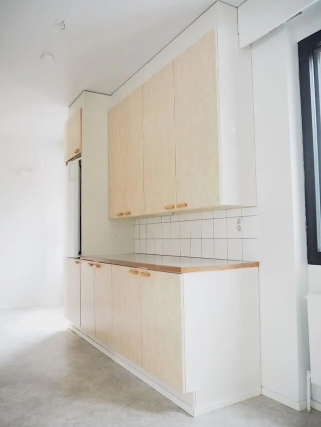 Kitchen - Twin Apartment with Balcony in Puhos, Kitee