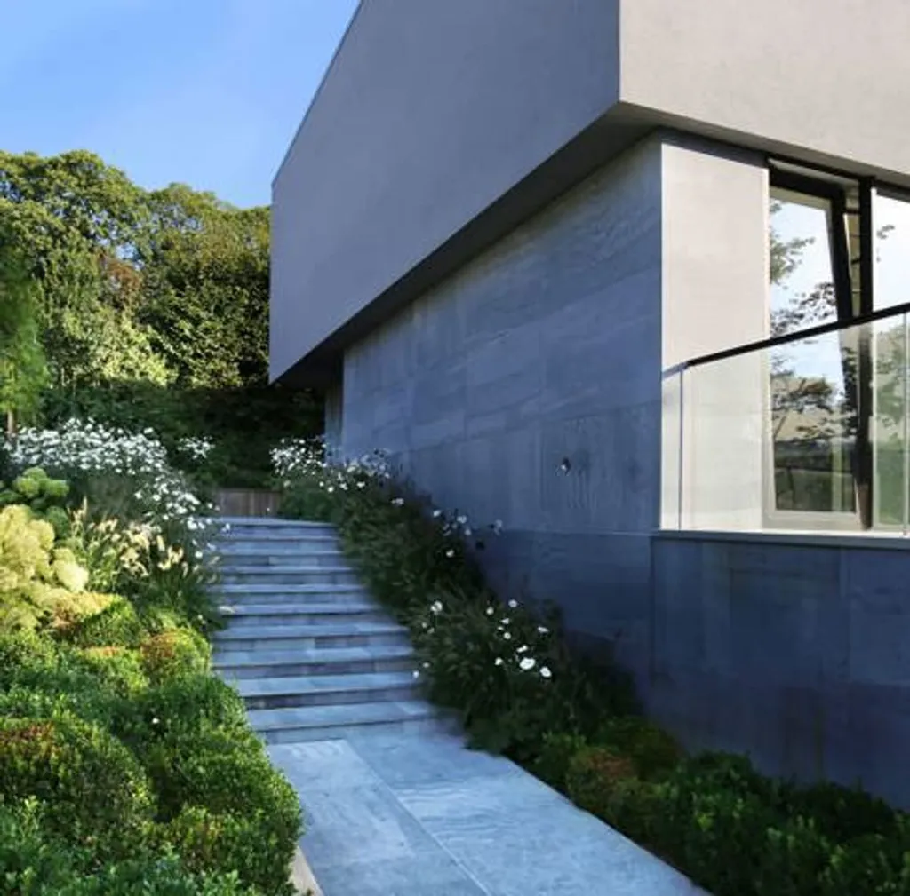 Jardin - Villa Contemporaine avec Piscine à Uccle