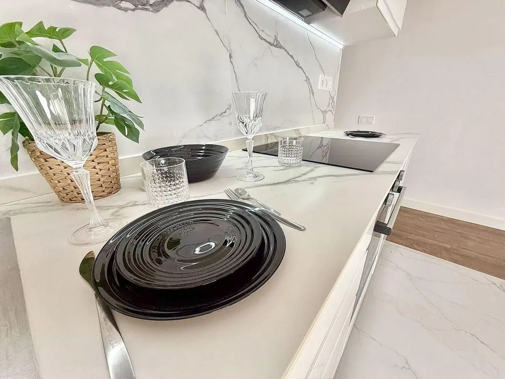 Cuisine - Flat with Terrace in Aluche, Madrid