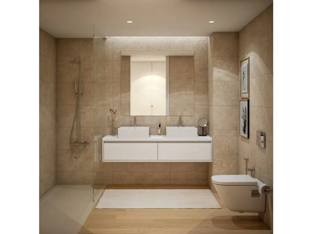 Bathrooms - Luxury Apartment with Central Location in Maia