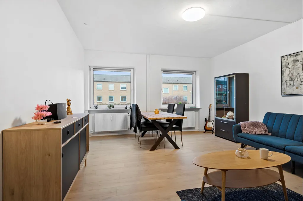 Séjour - Central Flat with Parking in Herning