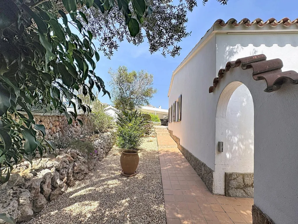 Terrass - Renovated Mediterranean House with Pool in Maó