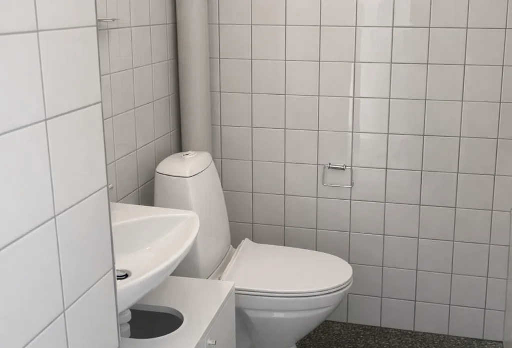 Salles de bain - Apartment with Garden in Byskovparken, Slagelse