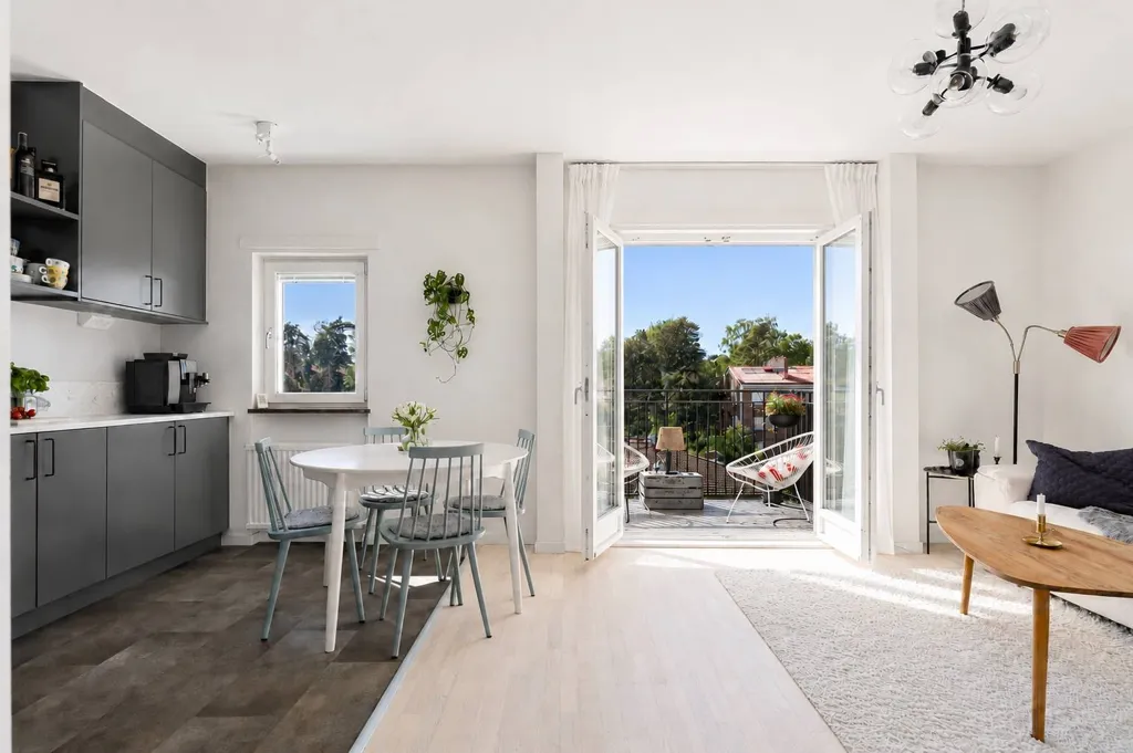 Elutuba - Modern Two-Bedroom Flat with Balcony in Stockholm