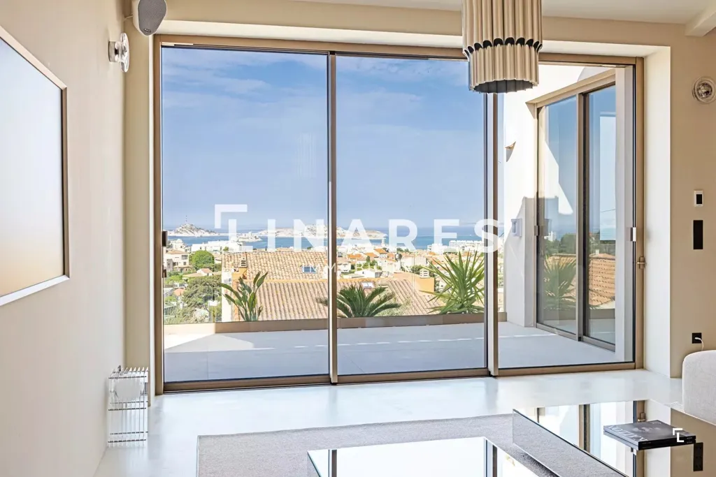 Séjour - Villa avec Vue Mer à Marseille 7ème