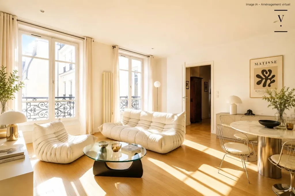 2-toaline korter asukohas Paris 3ème