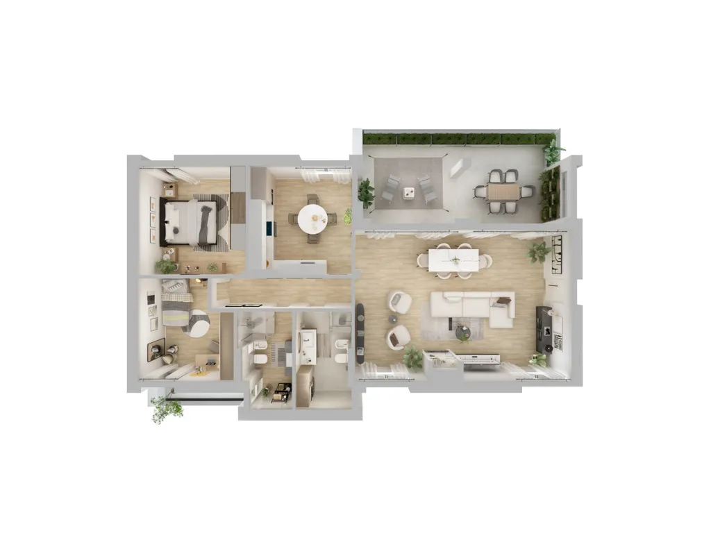 Plan - Luxury Penthouse with Terrace in Pavia