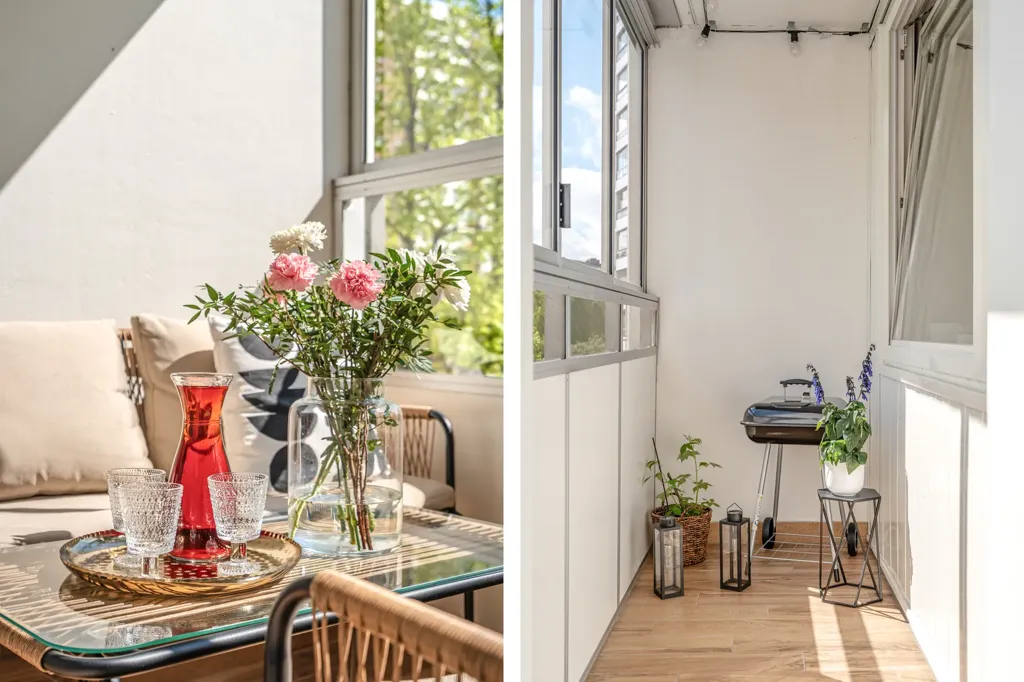 Balcony - Apartment with Rental Unit in Täby