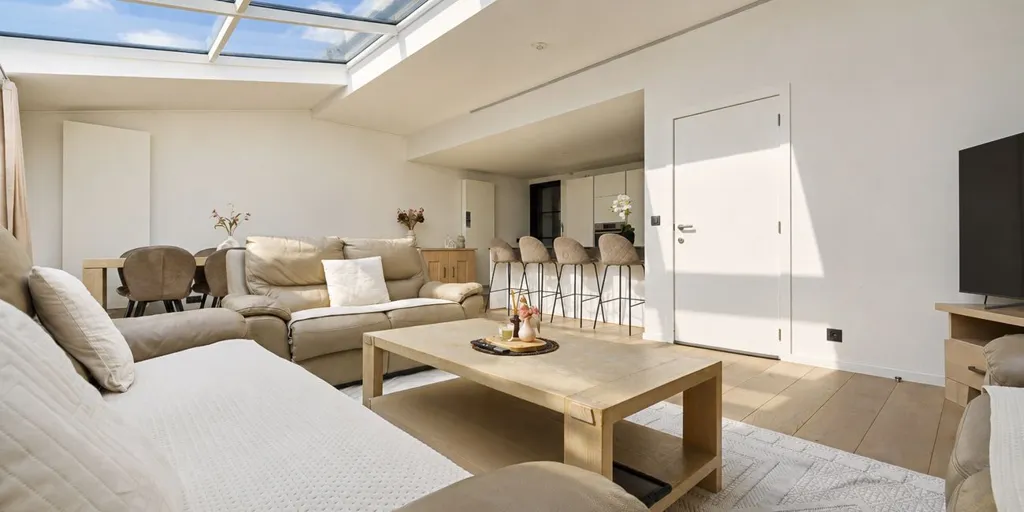 Living Room - Renovated House with Garden in Sint-Michiels
