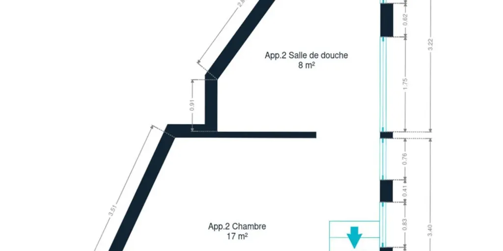 Plan - Appartement avec Balcon à Tamines