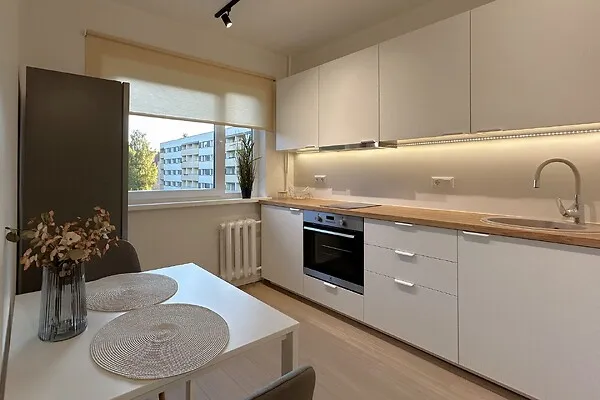 Kitchen - Renovated Flat with Balcony in Jõgeva