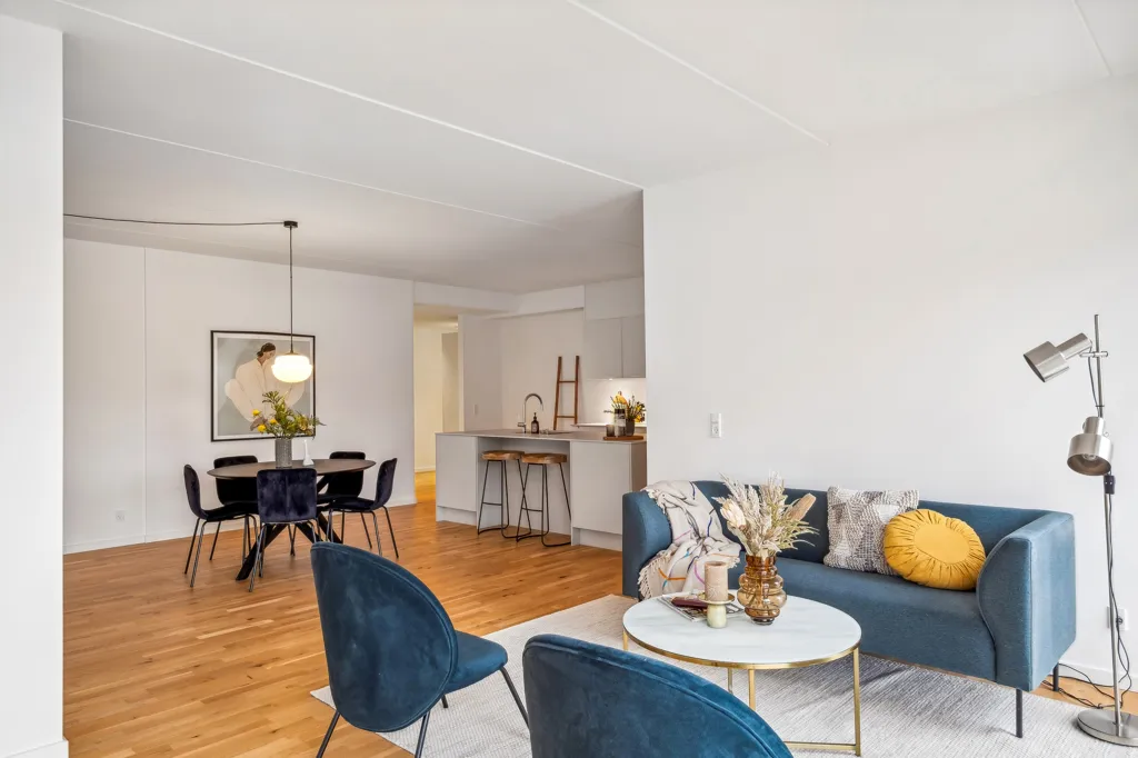 Séjour - Modern Flat with Balcony in Horsens