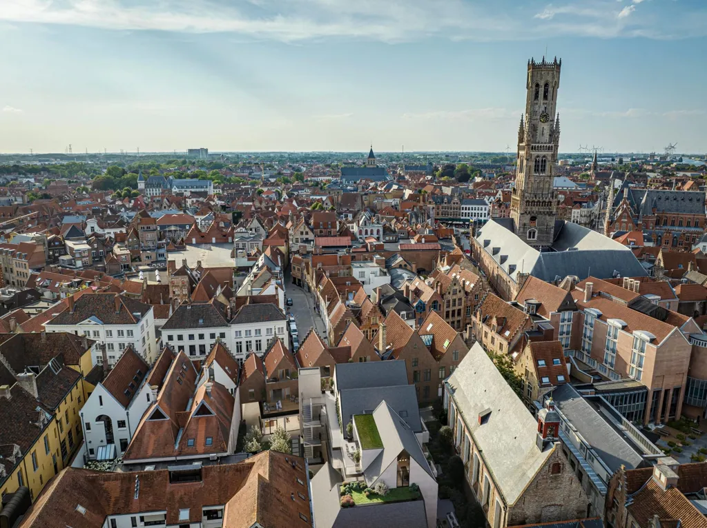 Õhuvaade - Ground Floor Apartment with Terrace in Bruges
