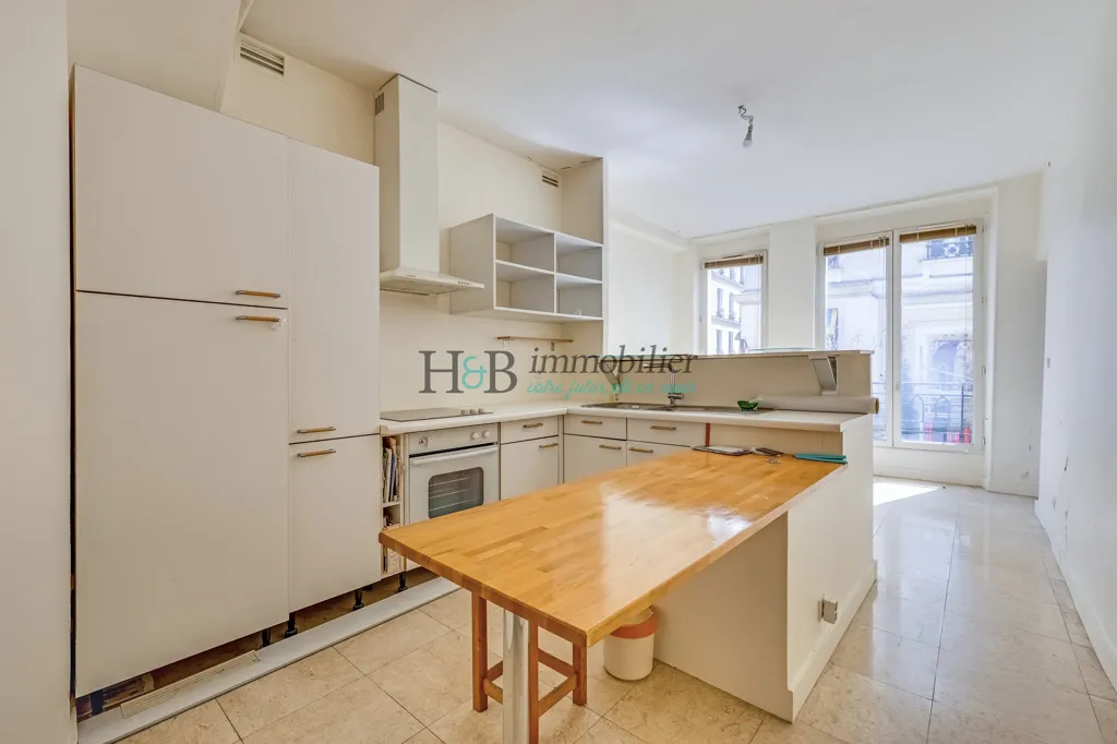 Cucina - Parisian Apartment with Rooftop View in 2nd Arrondissement