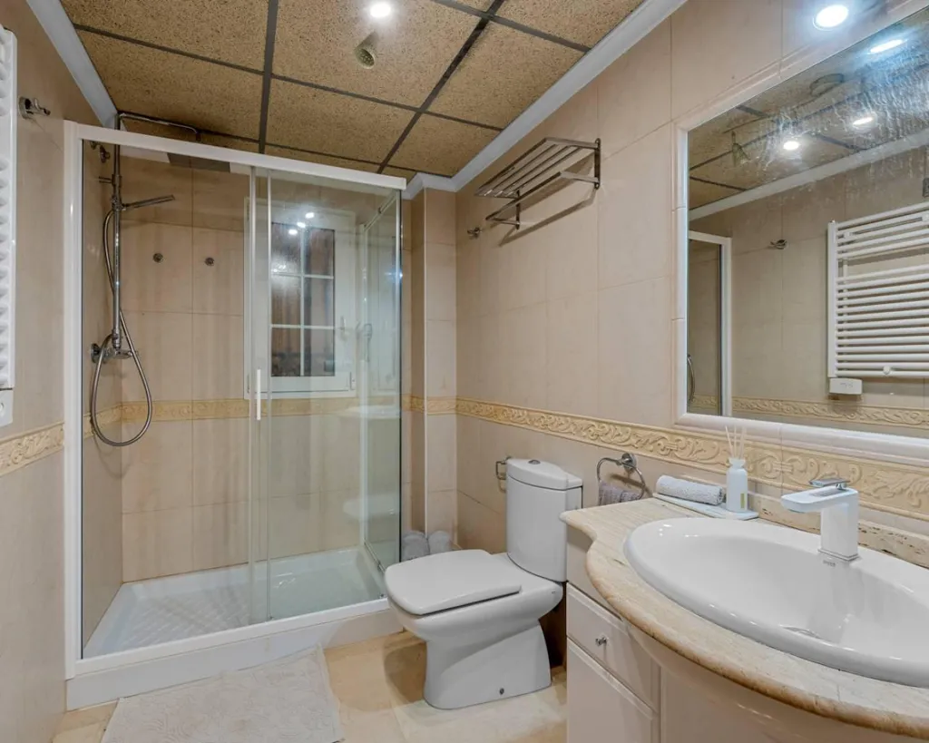 Bathrooms - 2-Bedroom Apartment with Balcony in Cabo Roig