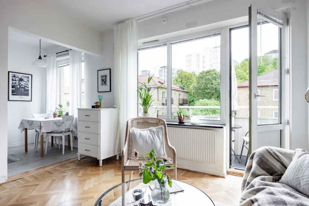 Séjour - Renovated Flat with Balcony in Gubberoparken