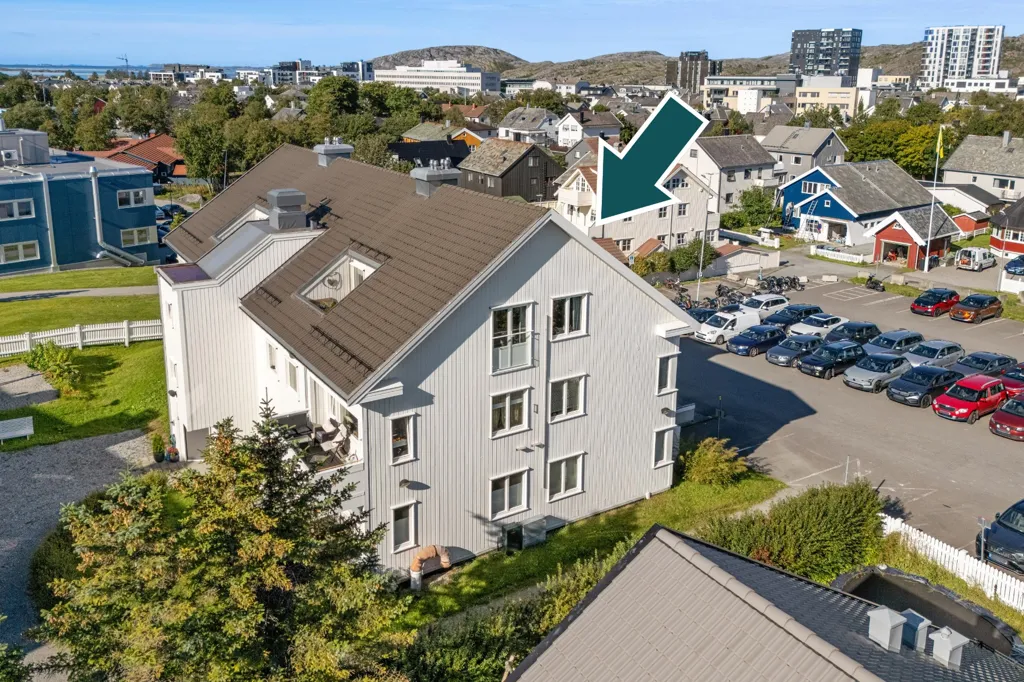 Vue aérienne - 3-Bedroom Apartment with Balconies in Bodø