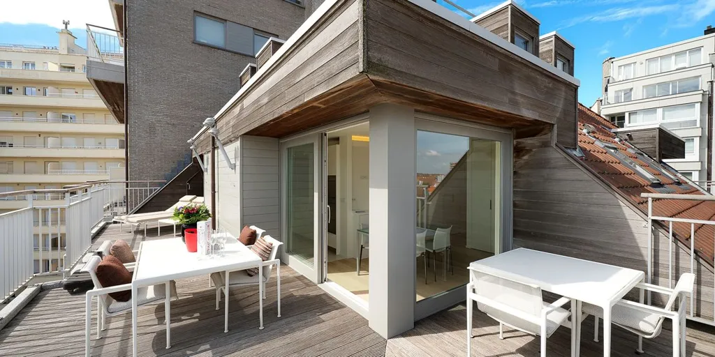 Terrasse - Penthouse Ensoleillé avec Terrasses à Knokke