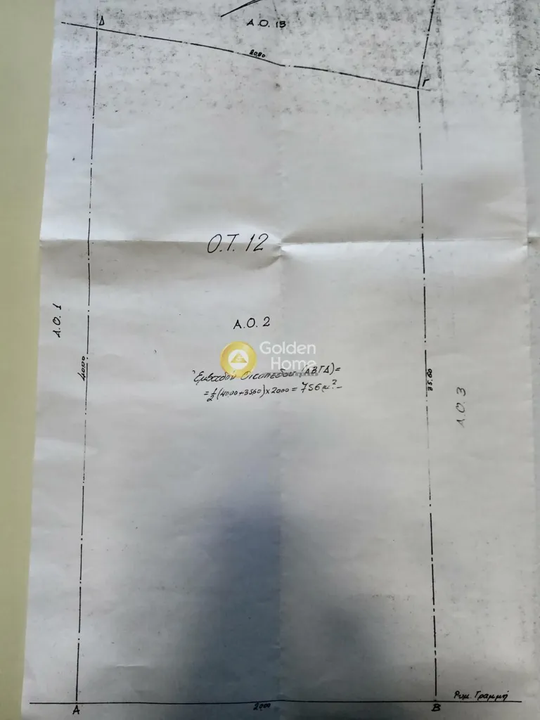 Floor Plan - Semi-Detached House with Sea View in Rafina
