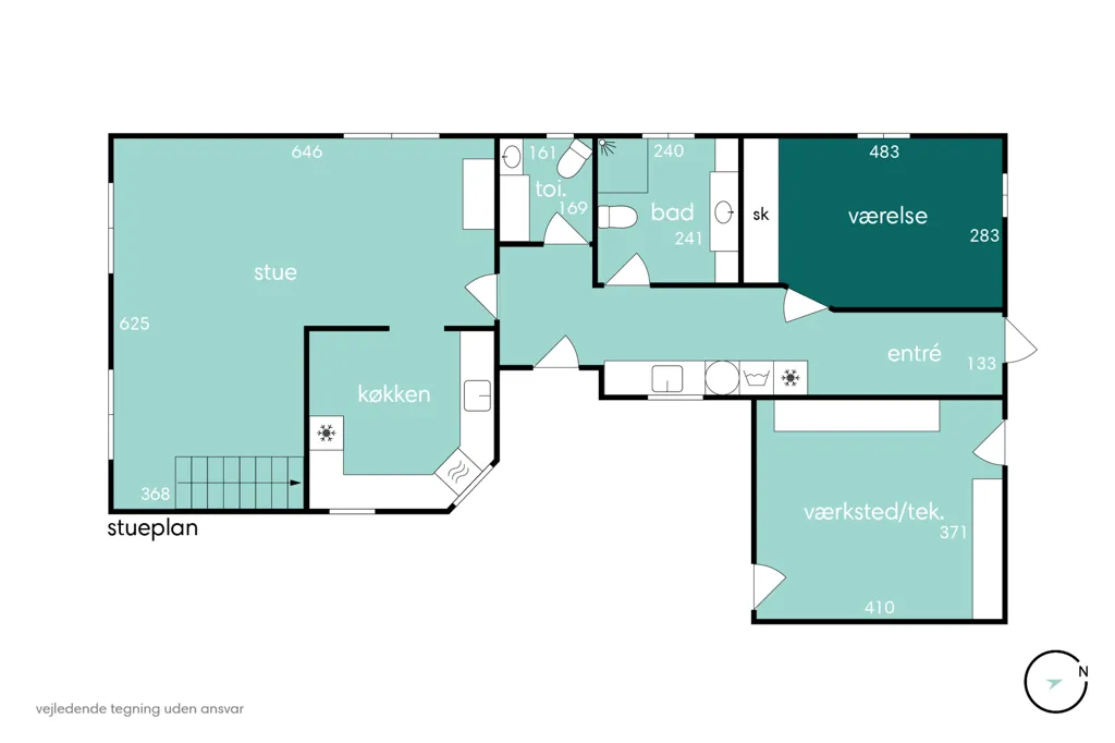 Maison 3 pièces à Gudme