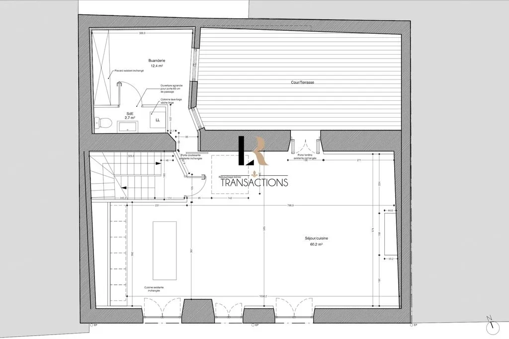 Plan - Immeuble avec Appartements et Garage à La Rochelle