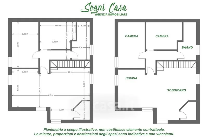Plan - Villa with Garden in Marano Ticino