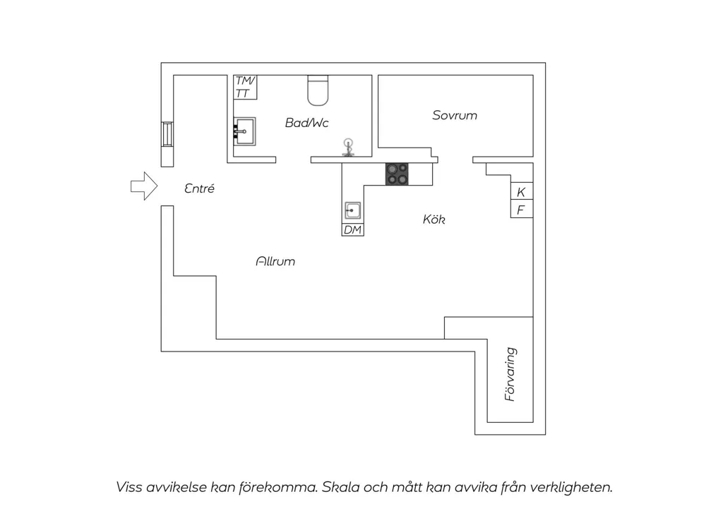 Appartement 2 pièces à Södertälje kommun