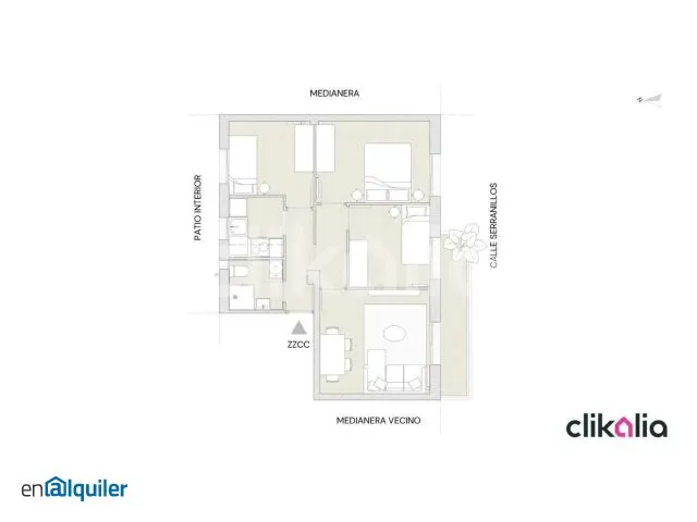 Floor Plan - Flats with Terrace in Getafe Centre