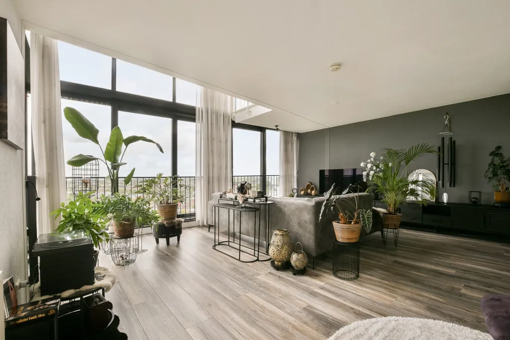 Séjour - Modern Maisonnette with Panoramic View in Almere