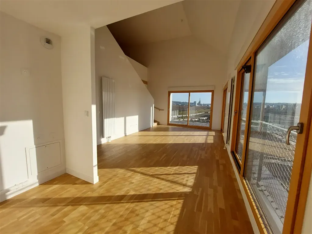 Séjour - Appartement Duplex avec Vue Seine à Rouen