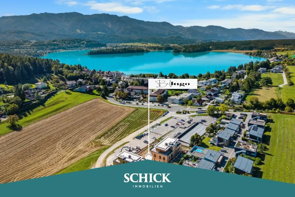 Vue aérienne - Modern Apartments with Seaview in Faaker See