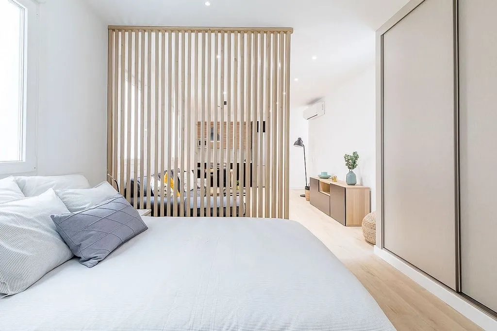 Bedrooms - Modern Studio with Air Conditioning in Salamanca