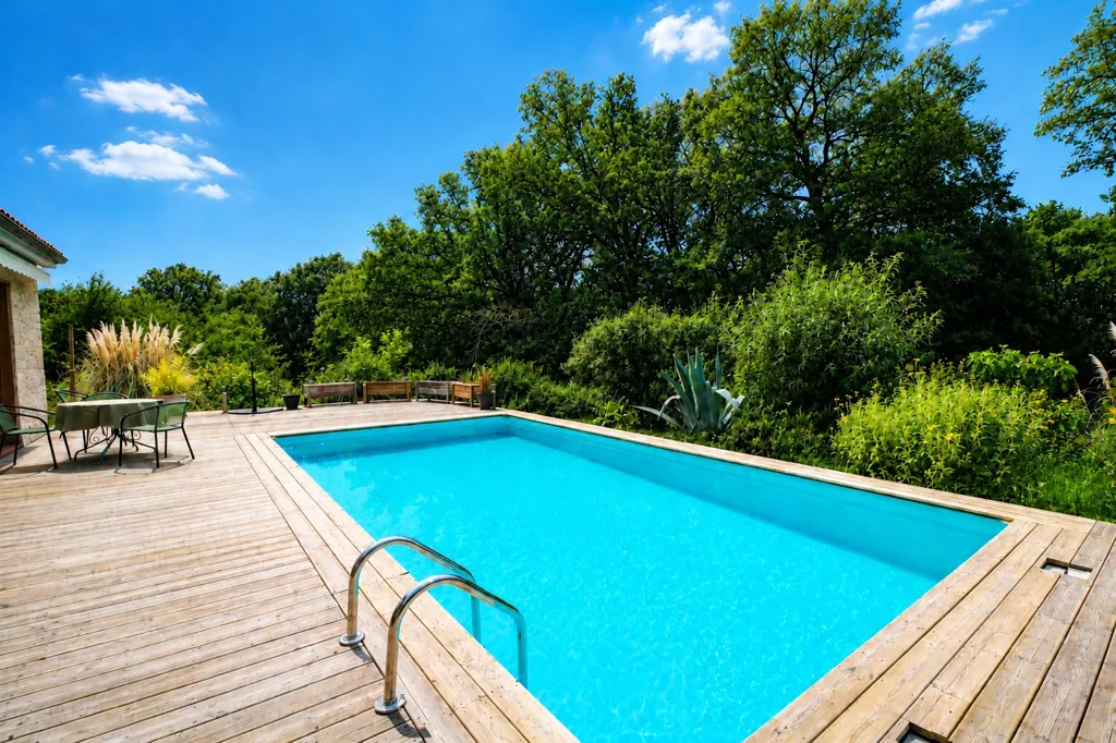 Piscine - Maison Contemporaine avec Piscine en Campagne