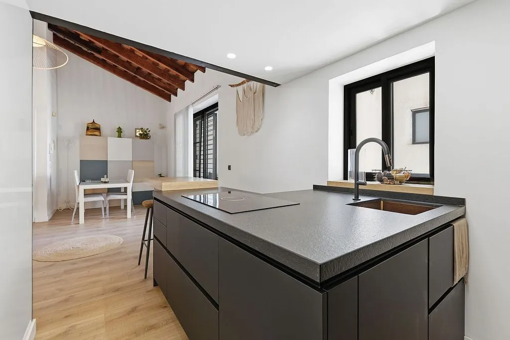 Köök - Penthouse with Terrace and Balcony in Alaquàs