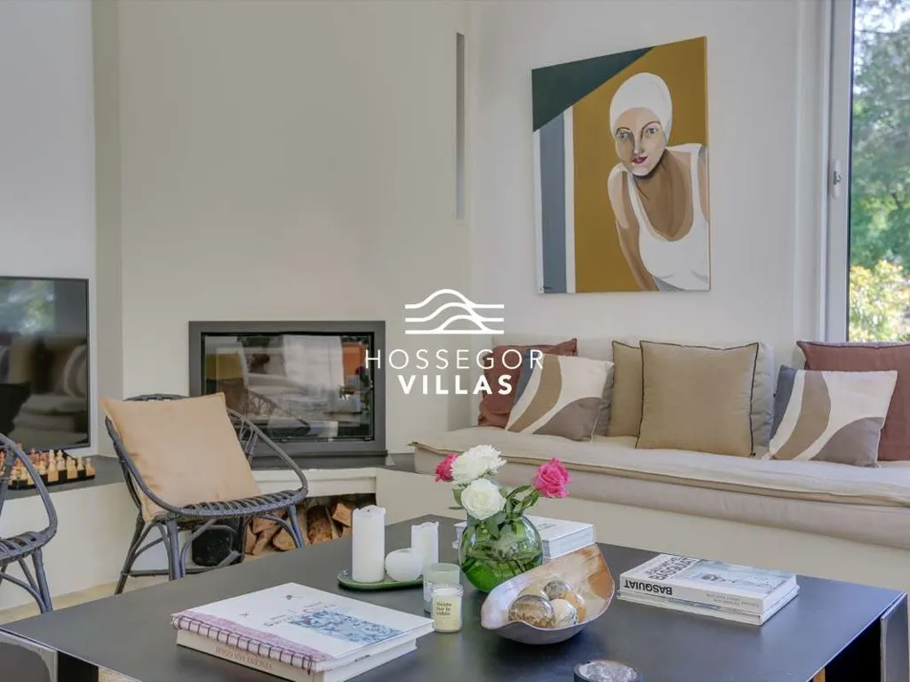 Séjour - Villa Luxueuse avec Piscine à Hossegor